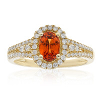 Anillo en oro con Granate mandarina (CIRARI)