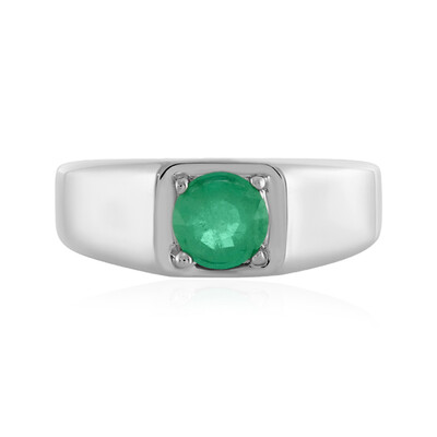 Anillo en plata con Esmeralda de Colombia