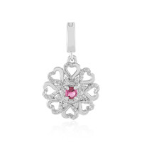 Colgante en plata con Turmalina rosa de Nigeria
