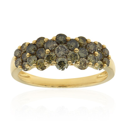 Anillo en oro con Diamante verde SI1 (CIRARI)