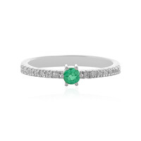 Anillo en plata con Esmeralda de Etiopía