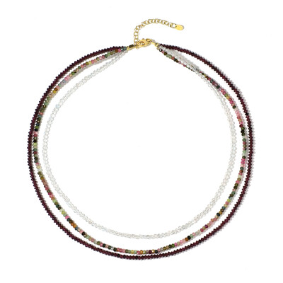 Collar en plata con Topacio blanco