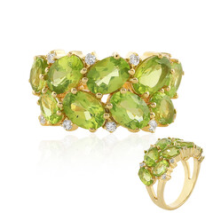 Anillo en plata con Peridoto