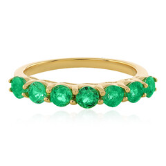 Anillo en oro con Esmeralda de Etiopía