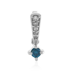 Colgante en plata con Diamante azul I3