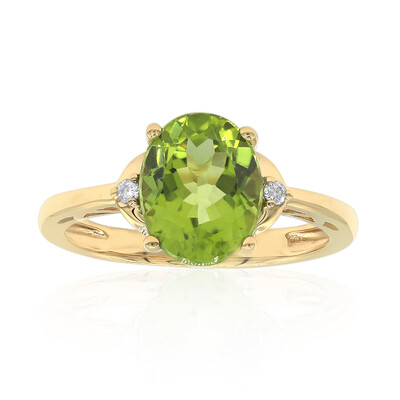 Anillo en oro con Peridoto de Dashihe