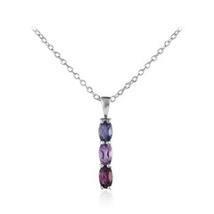 Collar en plata con Iolita