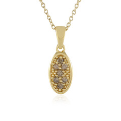 Collar en plata con Diamante chocolate I2