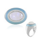 Anillo en plata con Calcedonia azul (KM by Juwelo)