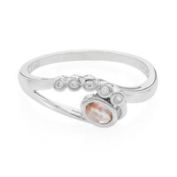 Anillo en plata con Zafiro Padparadscha