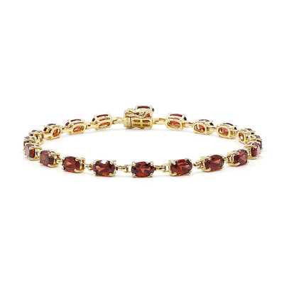 Brazalete en plata con Granate de Mozambique