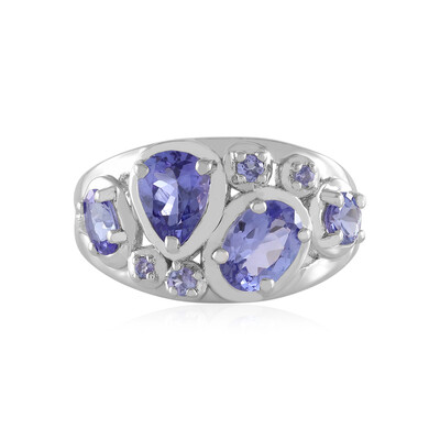 Anillo en plata con Tanzanita