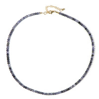 Collar en plata con Iolita de Madagascar