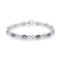 Brazalete en plata con Zafiro azul