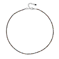 Collar en plata con Diamante plateados
