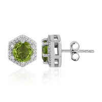 Pendientes en plata con Peridoto