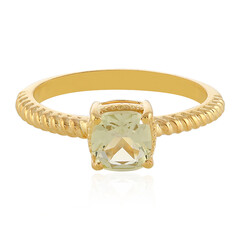 Anillo en plata con Quarzo limón