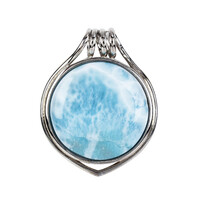 Colgante en plata con Larimar