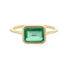 Anillo en oro con Esmeralda de Rusia