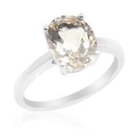 Anillo en plata con Labradorita dorada