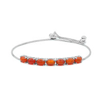 Brazalete en plata con Ópalo rojo de Etiopía