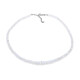 Collar en plata con Piedra de Luna arcoíris