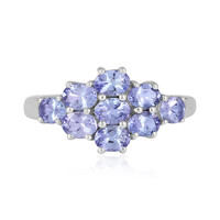 Anillo en plata con Tanzanita