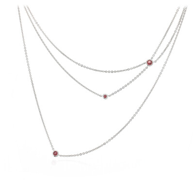 Collar en plata con Granate de Lindi