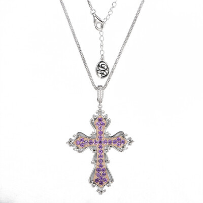 Collar en plata con Amatista de Zambia (Dallas Prince Designs)