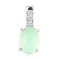 Colgante en plata con Crisoprasa imperial