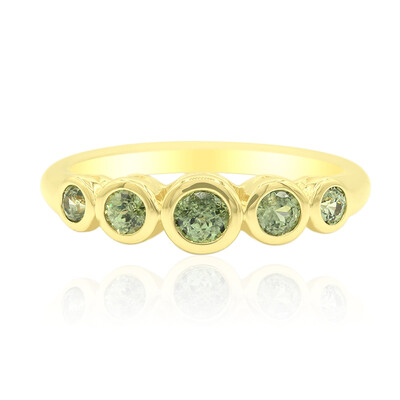 Anillo en oro con Demantoide de Madagascar (John Ferry)