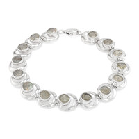 Brazalete en plata con Espectrolita