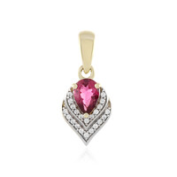 Colgante en oro con Turmalina rosa (Adela Gold)