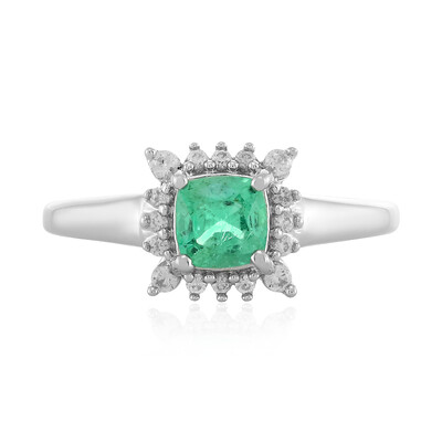Anillo en plata con Esmeralda de Etiopía (MONOSONO COLLECTION)