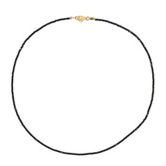 Collar en plata con Espinela negra
