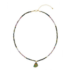 Collar en plata con Ammolita