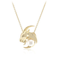 Collar en plata con Perla blanca Freshwater
