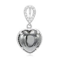 Colgante en plata con Hematita negra