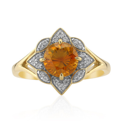 Anillo en oro con Esfalerita
