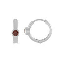 Pendientes en plata con Zircón rosado