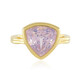 Anillo en plata con Cuarzo lavanda