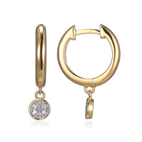 Pendientes en plata con Diamante I3 (I)