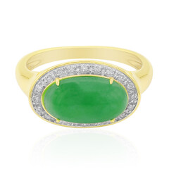 Anillo en oro con Jadeita imperial