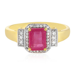 Anillo en plata con Zafiro rosa de Madagascar