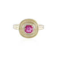 Anillo en oro con Zafiro rosa de Madagascar (de Melo)