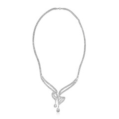 Collar en plata con Topacio blanco