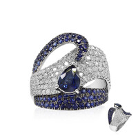Anillo en oro con Zafiro azul (Estée Collection)