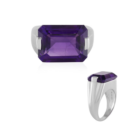 Anillo en plata con Amatista de Siberia
