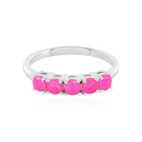Anillo en plata con Ópalo rosa de Etiopía