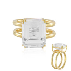 Anillo en plata con Topacio blanco